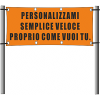 Striscione pubblicitario personalizzabile